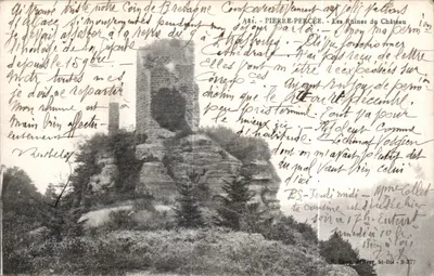 Pierre-Percée — Ruiny zamku — R. Guez, Wydawca, St-Dié - B-377