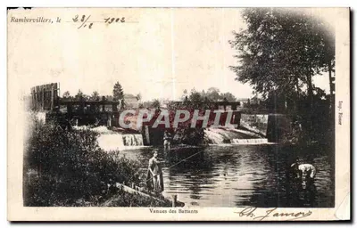 Bilhete postal antigo Rambervillers le Vannes dos Battantes Crianças