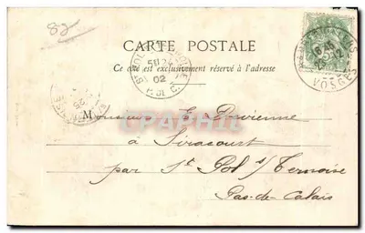 Bilhete postal antigo Rambervillers le Vannes dos Battantes Crianças — Verso