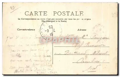 Vittel — Źródło Marie — wydawca 399, n°52 — Rewers