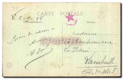 Plombières-les-Bains — Widok z Północy — B. F., Paryż — Rewers