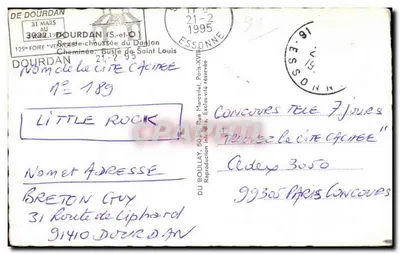 Busto de San Luis — Chimenea — Dourdan — Serie 189 — Reverso