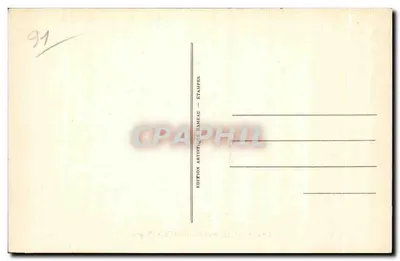 O CASTELO DE COURANCES (S.-et-O.) — Edição Artística Bameau — n° 91 — Verso