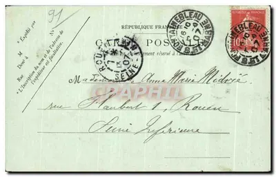 O Castelo de Courances — LL. F. Hean — n° 255 — Verso