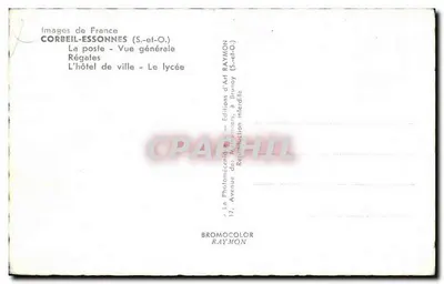 Corbeil — Vista geral — Editor RAYMON — Verso