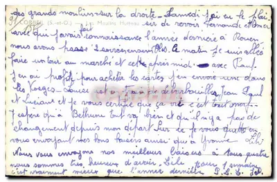 Os Moinhos de Hutteau — Corbeil (S.-et-O.) — editor Cim — Verso