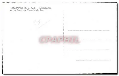 Essonne (S.-et-O.) — Essonne i Most Przez Kolej — Rewers