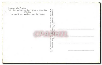 Corbeil-Essonnes — vista panorâmica — Images de France n°90 — Verso