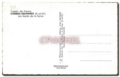 Corbeil — As margens do Sena — Edições d'Art Raymon — Verso