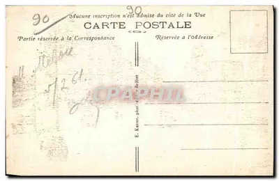 Belfort (Territoire) — Pomnik Trzech Oblieżeń i Lwa — E. Karrer, Belfort, nr 34 — Rewers