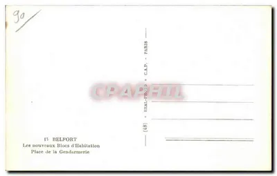 Os novos Blocos de Habitação — Place de la Gendarmerie — C.A.P. - C.A.P. PHOTO — Verso