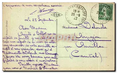 Belfort — Fonte na Savoureuse e Avenida Garnot — Graphil — Verso