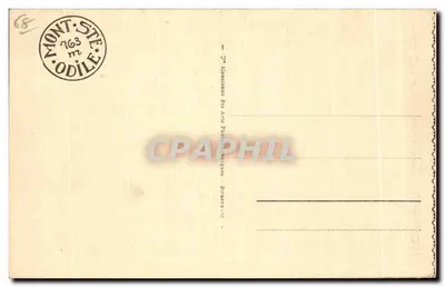 Mont Sainte-Odile — Wejście do klasztoru — wydawca CPAPHIL, nr 38 — Rewers