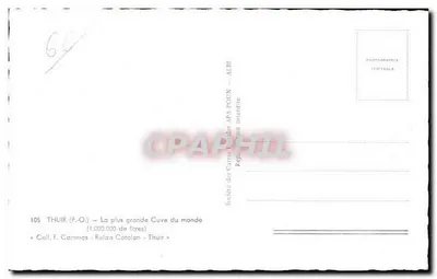 Thuir (P.O.) — A maior Cubeta do mundo — Sociedade dos Pisos APA-POUX — Verso
