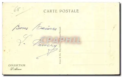 Torre da Hora em Sélestat — editor Braun & Cie, n° 327 — Verso
