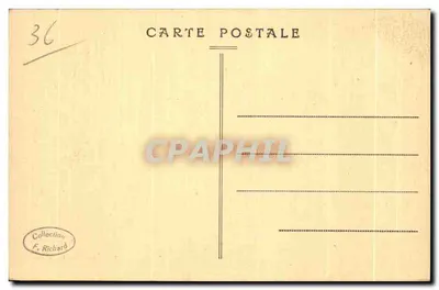 GARGILELLESSE — Wnętrze Kościoła w Gargilesse (XII wiek) — Wyd. Langlois, Argentan — Rewers