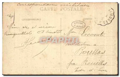 Gargilesse — Grobowiec Wilhelma z Naillac (1266) — G. Sand, nr 4047 — Rewers