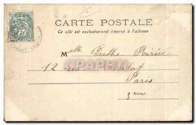 Gargilesse, a Entrada do Castelo — Indre — 150 — editor Poirier — Verso