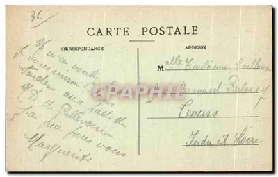 Estación del Camino de la Cruz, erigida en el Parque del Ermitorio — Pellevoisin, Indre — G. Tane fotógrafo, Chron — Reverso