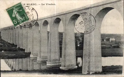Le Vladuc — Viaduto em Saint-Blanc — Editor Perragin, n° não visível