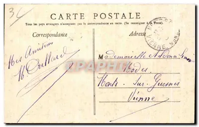Le Vladuc — Viaduto em Saint-Blanc — Editor Perragin, n° não visível — Verso