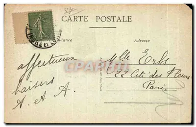 Chenonceaux (Indre-et-Loire) — Zamek, skrzydło Thomas Bohier, Wieża Marques i most Levis — A.P. — Rewers