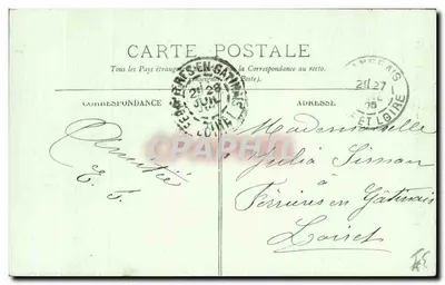 LANGEAIS — Het Kasteel — Een Deur — LL. — N°12 — Achterkant