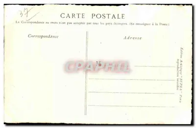 Kasteel van Loches — Indre-et-Loire — Artistieke uitgave SLPPRA Parijs — Achterkant