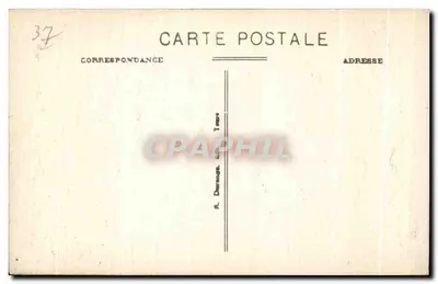 Plessis-les-Tours — Het Kasteel (mon. hist.) — Werd bewoond door koning Lodewijk XI. R. D. — Achterkant
