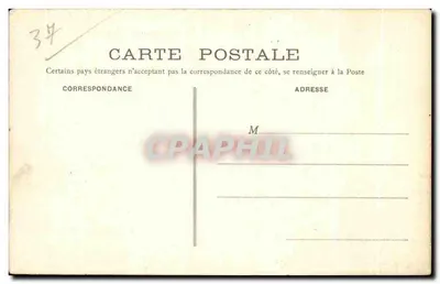 Castello di Plessis — Les Tours — Editore non identificato, n° di serie 500 — Verso