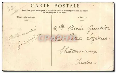 Zamek Plessis-lez-Tours — widok budynku — wydawca nieznany, n° 25 — Rewers