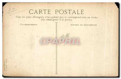 Zamek Louisa XI — Fronton — Wydawca L. V. & Cie, Paryż — Rewers