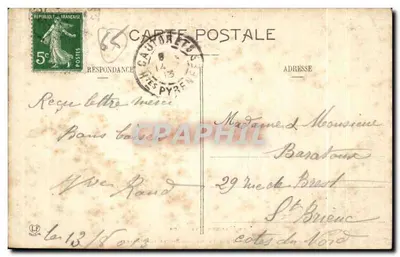 Cauterets — Nowy Mauhourat i Chalety — Fototypia Labouche frères, Toulouse — Rewers