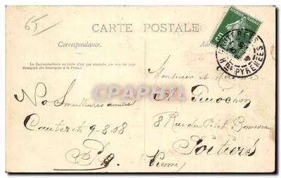 Taras Néothermes — Cauterets — Pyrénées Illustrées, n°763 — Rewers