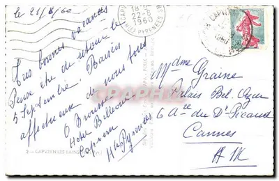 Capvern-les-Bains — Recuerdo — editor — Reverso