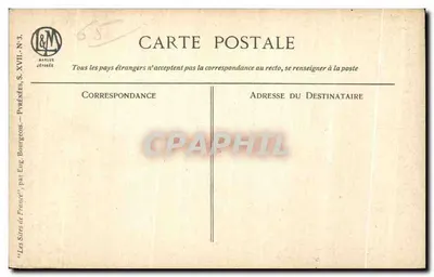 Bourgeois — Vista panorâmica das Pirineus — Marcuse & Streit, Série XVII, N°3 — Verso