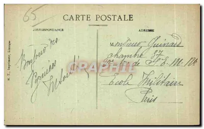Bagnères-de-Bigorre — Pic du Midi - Cabanes de Tramesaigues — Éd. T. Impressor, Limoges — Verso