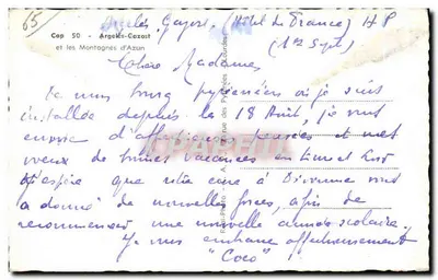 Argelès-Gazost — as Montanhas de Azun — Cap 50 — Verso