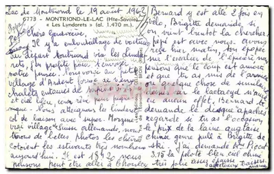Les Lyndarets — Mont-Blanc — editor Les Éditions de l'Économiste, n° 6773 — Verso