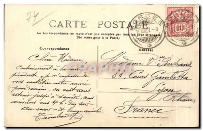 ÉVIAN-les-BAINS, a Avenida da Fonte Cachat — Alta Saboia — editor desconhecido, n° 51 — Verso