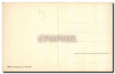 St.-Gingolph i Creux de Novel — widok jeziora i gór — Fototypia Co, Neuchâtel, nr 3359 — Rewers