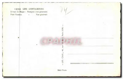 Les Contamines — 1154 m. — Dônes de Miage - Ogólny widok — Réal-Photo, Paryż — Rewers