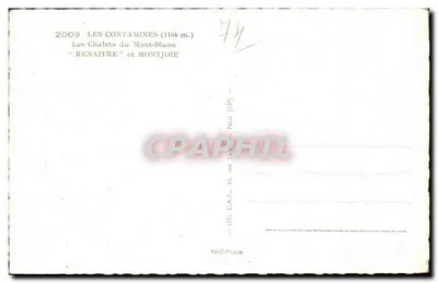 Les Contamines (1166 m.) — Chalety Mont-Blanc "Renaitre" i Montjoie — C.A.P. Paris — Rewers