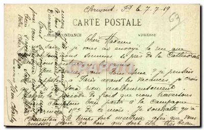 Clermont-Ferrand — Rue Gras et la Cathédrale — Wydawca: L'Auvergne Pittoresque, nr 394 — Rewers