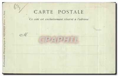 Clermont-Ferrand — A Fonte de Jacques d'Amboise (Quartel Geral) — Collections ND Phot — Verso