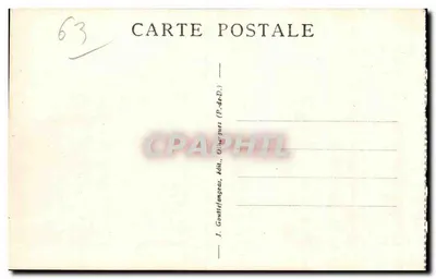 Mont-Dore - Piazza Michel-Bertrand - I Termini — J. Gouttefangeas, editore (P.-de-D.) — Verso