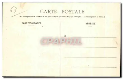 Auvergne (Parganet) — Costume di Issoire — Lib. Bougé-Béal, 21 Rue de l’Ecu, Clermont-Ferrand — Verso