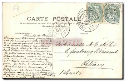 Châtelguyon — Ogólny widok starego miasta i Kalwarii — M.T. I.L. n°349 — Rewers