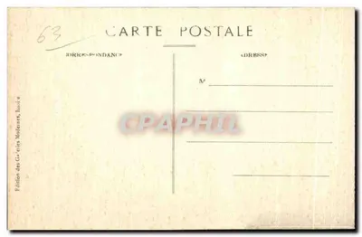 St-Nectaire-le-Bas — Pejzaż ogólny — Wielki Hotel Termalny w jego ogrodzie — Rewers