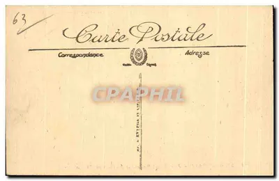 Mont-Dore — Plaza Michel Bertrand y Establecimiento Termal — LL — Reverso